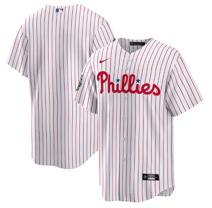 Men's Philadelphia Phillies Blank White 2022 World Series Cool Base Stitched Baseball Jersey Men's Philadelphia Phillies Blank White 2022 World Series Cool Base Stitched Baseball Jersey