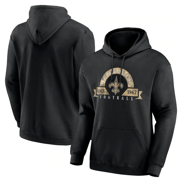Men's New Orleans Saints Black Pullover Hoodie Men's New Orleans Saints Black Pullover Hoodie
