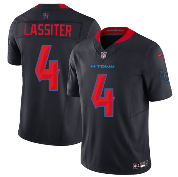 Men's Houston Texans #4 Kamari Lassiter Navy 2nd Alternate 2025 F.U.S.E. Vapor Limited Football Stitched Jersey Men's Houston Texans #4 Kamari Lassiter Navy 2nd Alternate 2025 F.U.S.E. Vapor Limited Football Stitched Jersey