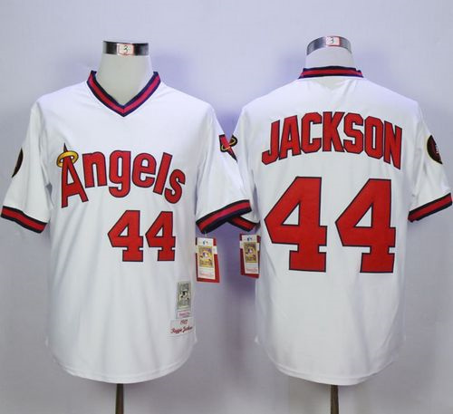 Men's Los Angeles Angels Customized Stitched White Mitchell and Ness Cool Base Baseball Jersey Men's Los Angeles Angels Customized Stitched White Mitchell and Ness Cool Base Baseball Jersey