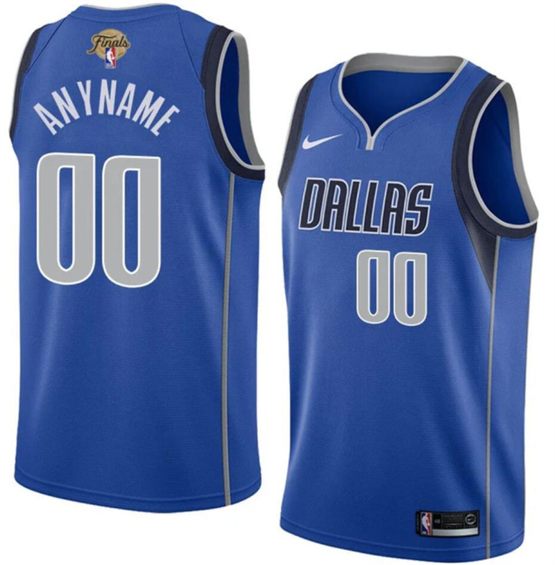 Men's Dallas Mavericks Active Player Custom Blue 2024 Finals Icon Edition Stitched Basketball Jersey Men's Dallas Mavericks Active Player Custom Blue 2024 Finals Icon Edition Stitched Basketball Jersey