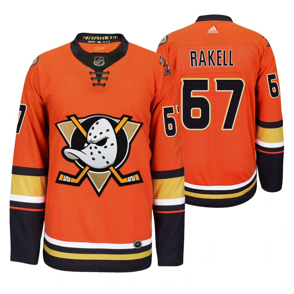 Anaheim Ducks #67 Rickard Rakell Men's 2019-20 Third Orange Alternate Stitched NHL Jersey Anaheim Ducks #67 Rickard Rakell Men's 2019-20 Third Orange Alternate Stitched NHL Jersey