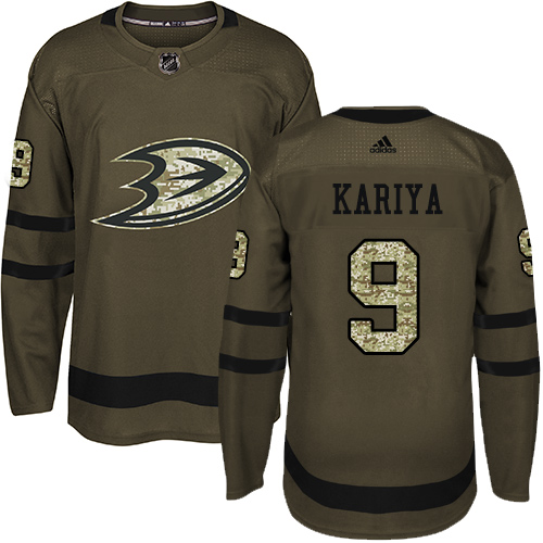 Adidas Ducks #9 Paul Kariya Green Salute to Service Stitched NHL Jersey Adidas Ducks #9 Paul Kariya Green Salute to Service Stitched NHL Jersey
