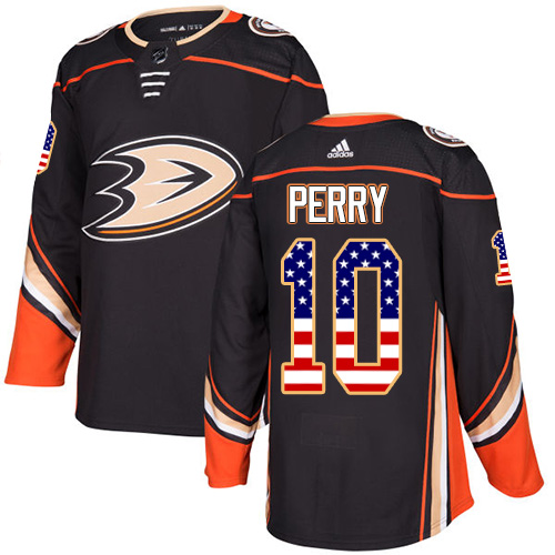 Adidas Ducks #10 Corey Perry Black Home Authentic USA Flag Stitched NHL Jersey Adidas Ducks #10 Corey Perry Black Home Authentic USA Flag Stitched NHL Jersey