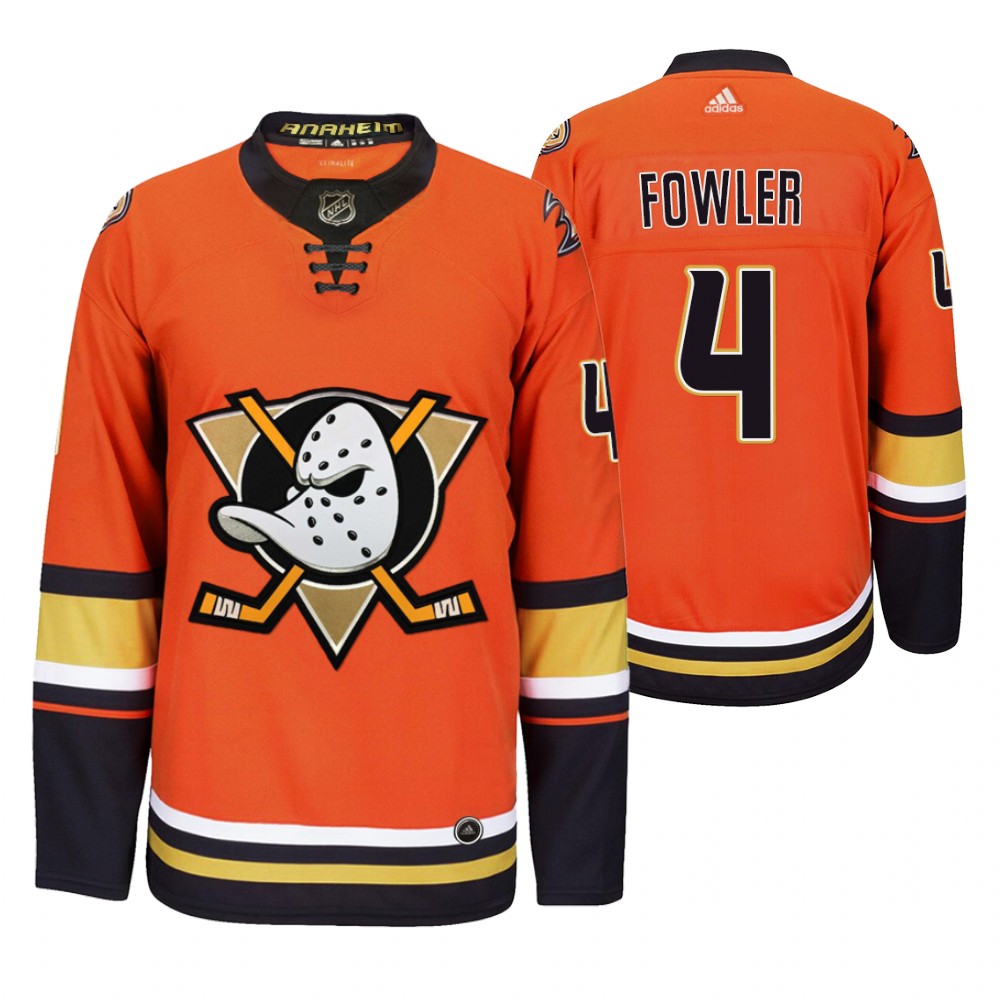 Anaheim Ducks #4 Cam Fowler Men's 2019-20 Third Orange Alternate Stitched NHL Jersey Anaheim Ducks #4 Cam Fowler Men's 2019-20 Third Orange Alternate Stitched NHL Jersey