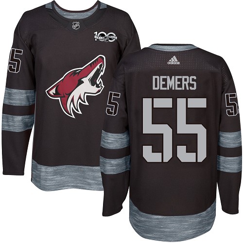 Adidas Coyotes #55 Jason Demers Black 1917-2017 100th Anniversary Stitched NHL Jersey Adidas Coyotes #55 Jason Demers Black 1917-2017 100th Anniversary Stitched NHL Jersey
