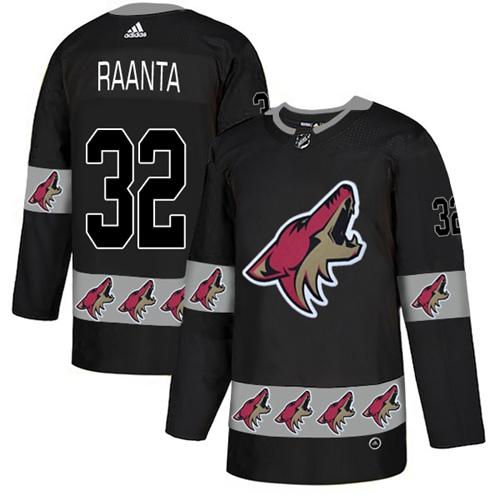 Adidas Coyotes #32 Antti Raanta Black Authentic Team Logo Fashion Stitched NHL Jersey Adidas Coyotes #32 Antti Raanta Black Authentic Team Logo Fashion Stitched NHL Jersey