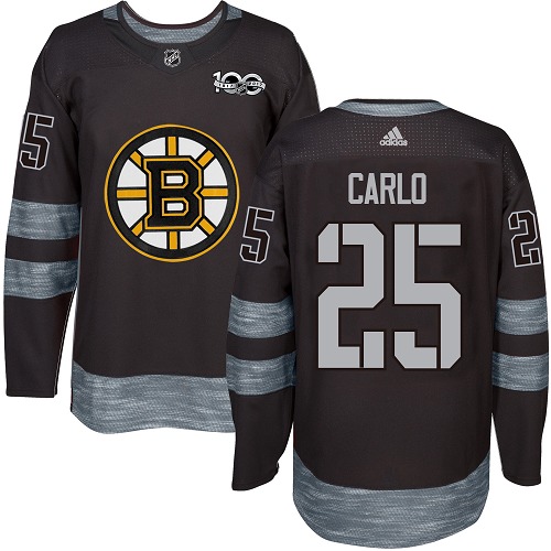 Adidas Bruins #25 Brandon Carlo Black 1917-2017 100th Anniversary Stitched NHL Jersey Adidas Bruins #25 Brandon Carlo Black 1917-2017 100th Anniversary Stitched NHL Jersey