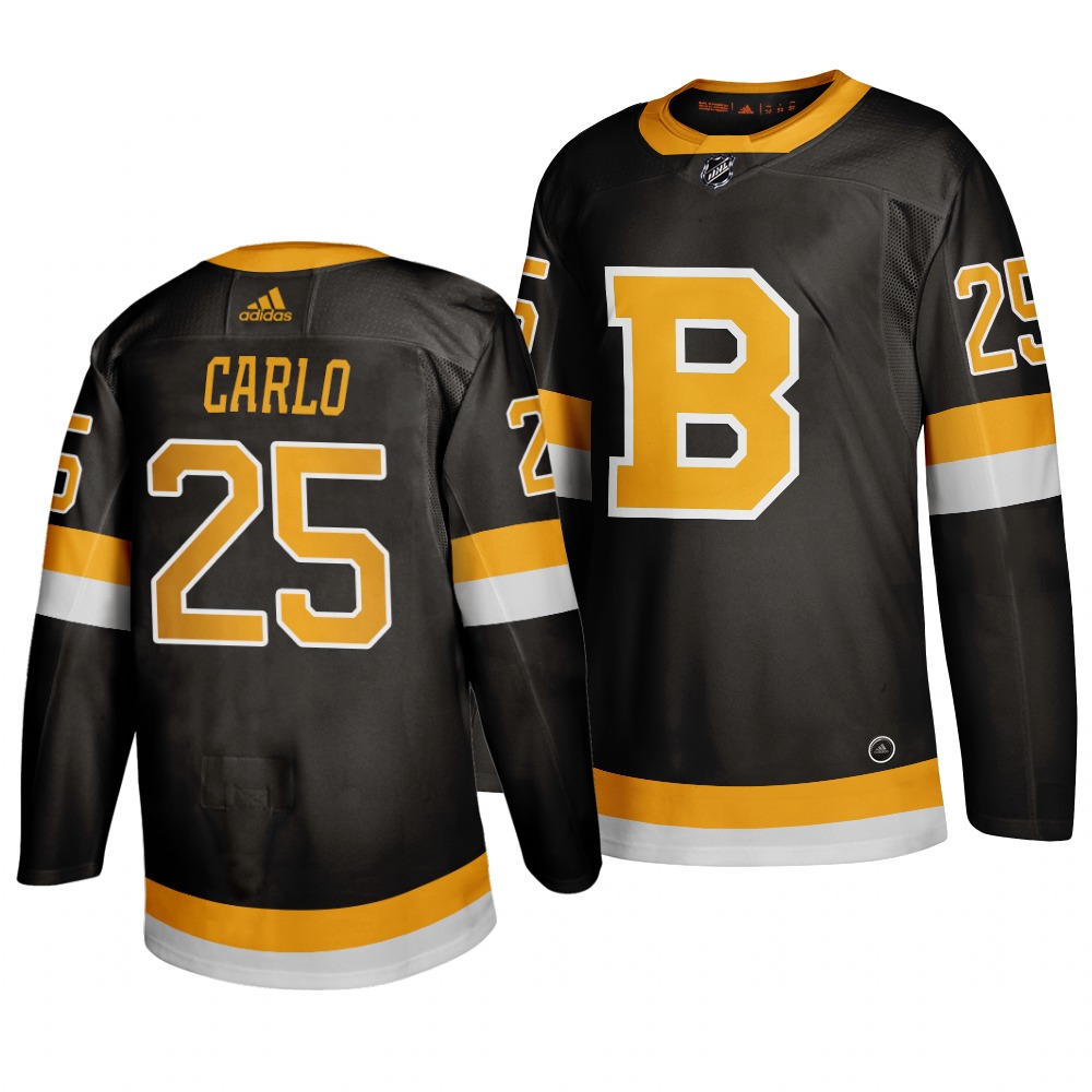 Adidas Boston Bruins #25 Brandon Carlo Black 2019-20 Authentic Third Stitched NHL Jersey Adidas Boston Bruins #25 Brandon Carlo Black 2019-20 Authentic Third Stitched NHL Jersey