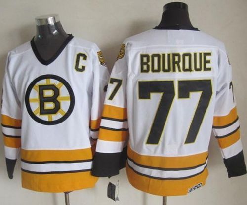 Bruins #77 Ray Bourque White/Yellow CCM Throwback Stitched NHL Jersey Bruins #77 Ray Bourque White/Yellow CCM Throwback Stitched NHL Jersey