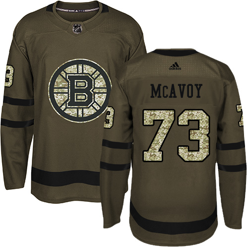 Adidas Bruins #73 Charlie McAvoy Green Salute to Service Stitched NHL Jersey Adidas Bruins #73 Charlie McAvoy Green Salute to Service Stitched NHL Jersey