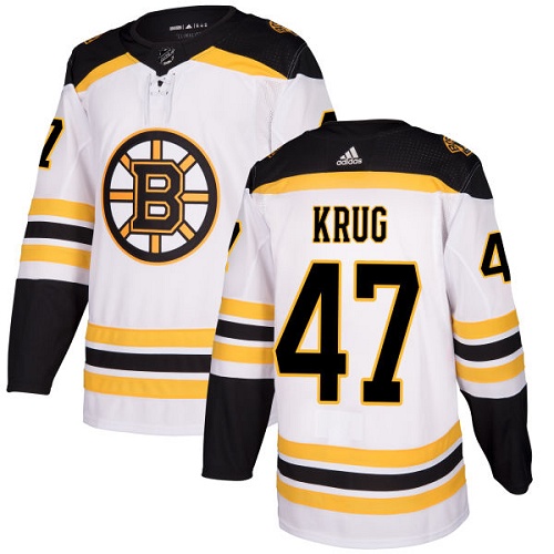 Adidas Bruins #47 Torey Krug White Road Authentic Stitched NHL Jersey Adidas Bruins #47 Torey Krug White Road Authentic Stitched NHL Jersey