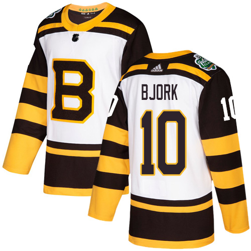 Adidas Bruins #10 Anders Bjork White Authentic 2019 Winter Classic Stitched NHL Jersey Adidas Bruins #10 Anders Bjork White Authentic 2019 Winter Classic Stitched NHL Jersey