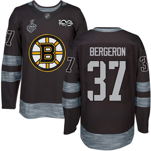 Adidas Bruins #37 Patrice Bergeron Black 1917-2017 100th Anniversary Stanley Cup Final Bound Stitched NHL Jersey Adidas Bruins #37 Patrice Bergeron Black 1917-2017 100th Anniversary Stanley Cup Final Bound Stitched NHL Jersey