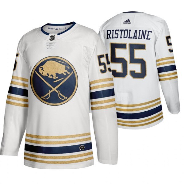 Buffalo Sabres #55 Rasmus Ristolainen White 50th Anniversary Third 2019-20 Jersey