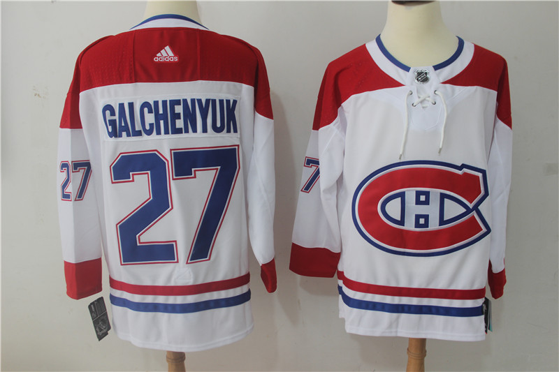 Men's Adidas Montreal Canadiens #27 Alex Galchenyuk White Stitched NHL Jersey Men's Adidas Montreal Canadiens #27 Alex Galchenyuk White Stitched NHL Jersey