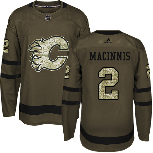 Adidas Flames #2 Al MacInnis Green Salute to Service Stitched NHL Jersey Adidas Flames #2 Al MacInnis Green Salute to Service Stitched NHL Jersey