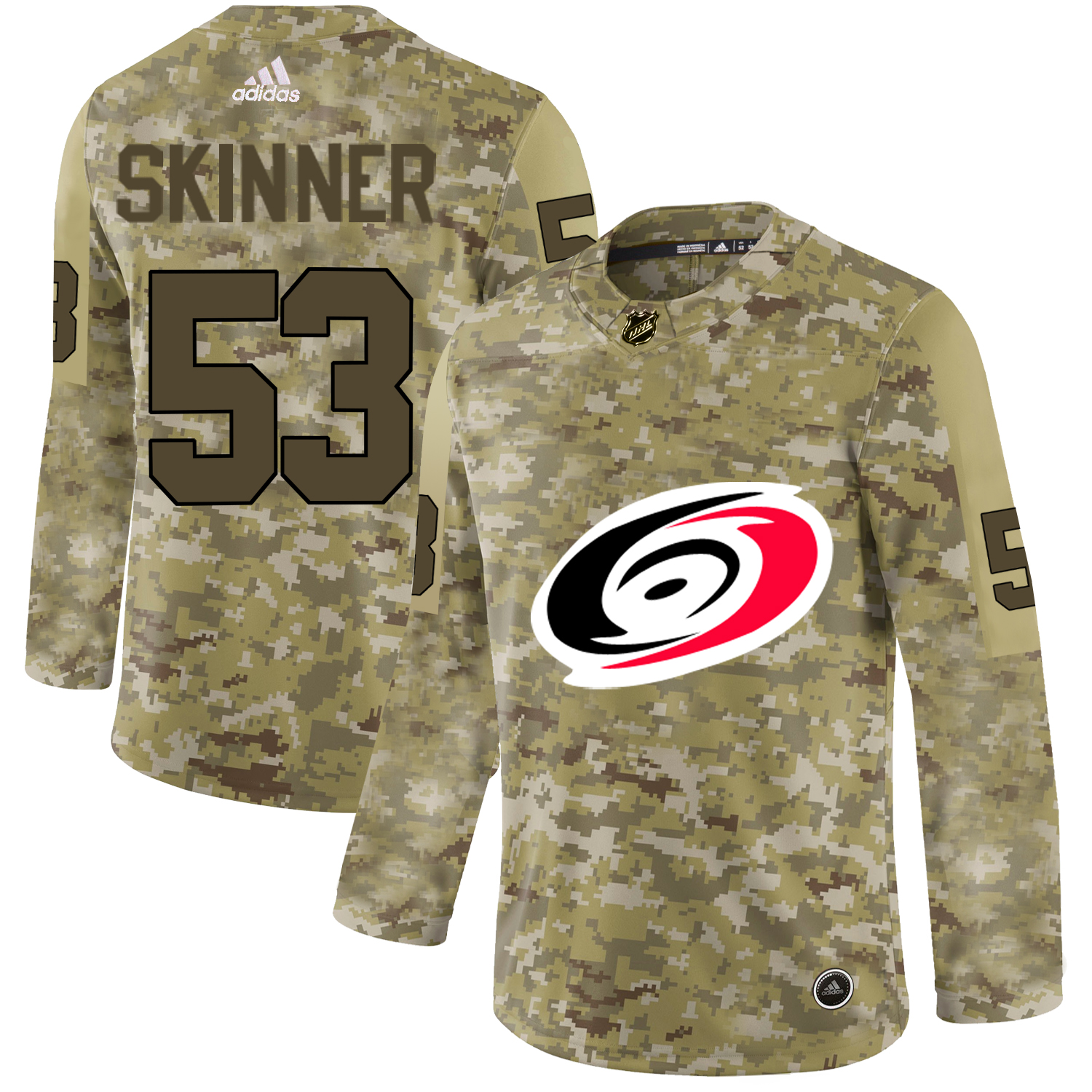 Adidas Hurricanes #53 Jeff Skinner Camo Authentic Stitched NHL Jersey Adidas Hurricanes #53 Jeff Skinner Camo Authentic Stitched NHL Jersey
