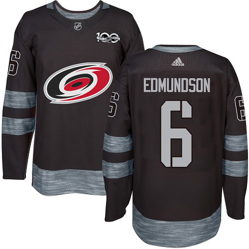 Adidas Hurricanes #6 Joel Edmundson Black 1917-2017 100th Anniversary Stitched NHL Jersey Adidas Hurricanes #6 Joel Edmundson Black 1917-2017 100th Anniversary Stitched NHL Jersey