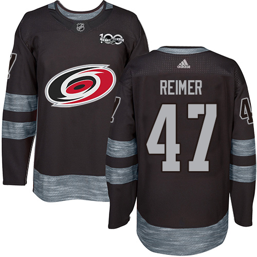 Adidas Hurricanes #47 James Reimer Black 1917-2017 100th Anniversary Stitched NHL Jersey Adidas Hurricanes #47 James Reimer Black 1917-2017 100th Anniversary Stitched NHL Jersey