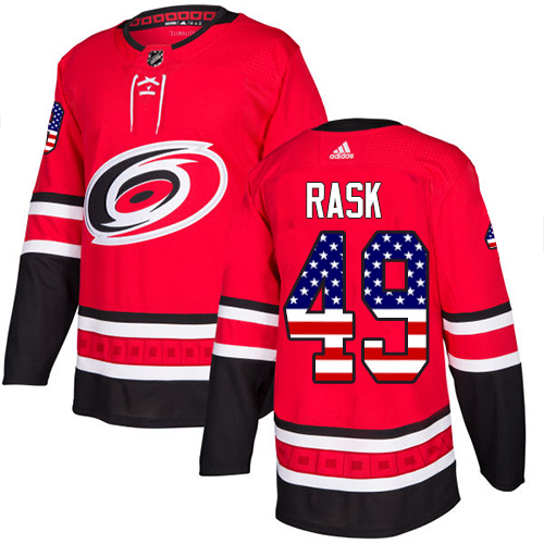 Adidas Hurricanes #49 Victor Rask Red Home Authentic USA Flag Stitched NHL Jersey Adidas Hurricanes #49 Victor Rask Red Home Authentic USA Flag Stitched NHL Jersey