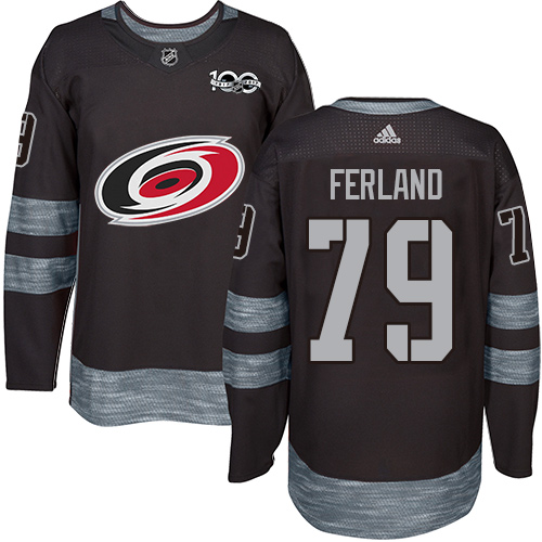 Adidas Hurricanes #79 Michael Ferland Black 1917-2017 100th Anniversary Stitched NHL Jersey Adidas Hurricanes #79 Michael Ferland Black 1917-2017 100th Anniversary Stitched NHL Jersey