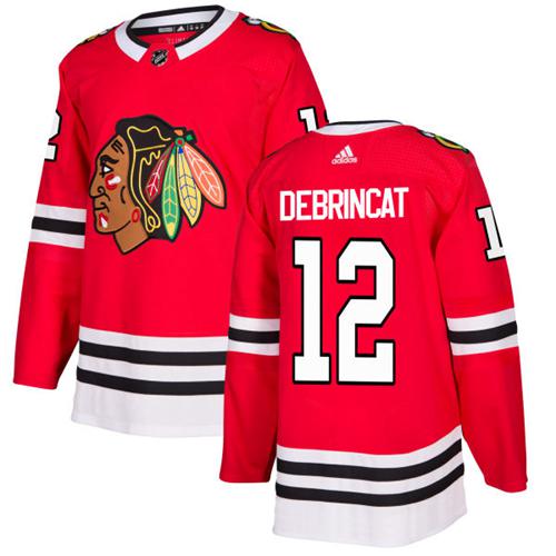 Adidas Blackhawks #12 Alex DeBrincat Red Home Authentic Stitched NHL Jersey Adidas Blackhawks #12 Alex DeBrincat Red Home Authentic Stitched NHL Jersey