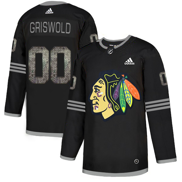 Adidas Blackhawks #00 Clark Griswold Black Authentic Classic Stitched NHL Jersey Adidas Blackhawks #00 Clark Griswold Black Authentic Classic Stitched NHL Jersey