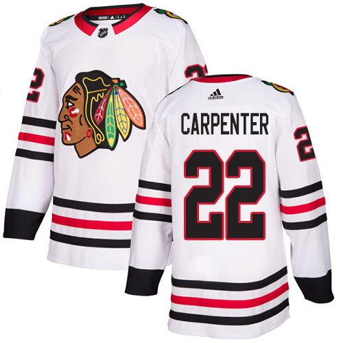 Adidas Blackhawks #22 Ryan Carpenter White Road Authentic Stitched NHL Jersey Adidas Blackhawks #22 Ryan Carpenter White Road Authentic Stitched NHL Jersey