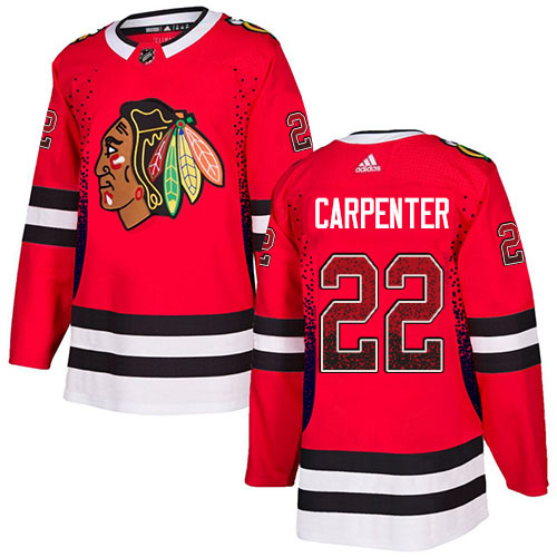 Adidas Blackhawks #22 Ryan Carpenter Red Home Authentic Drift Fashion Stitched NHL Jersey Adidas Blackhawks #22 Ryan Carpenter Red Home Authentic Drift Fashion Stitched NHL Jersey