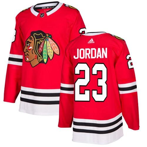 Adidas Blackhawks #23 Michael Jordan Red Home Authentic Stitched NHL Jersey Adidas Blackhawks #23 Michael Jordan Red Home Authentic Stitched NHL Jersey