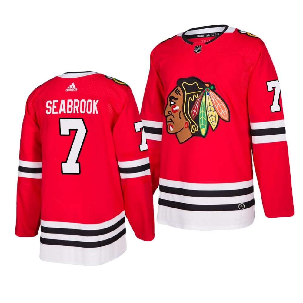 Chicago Blackhawks #7 Brent Seabrook 2019-20 Adidas Authentic Home Red Stitched NHL Jersey Chicago Blackhawks #7 Brent Seabrook 2019-20 Adidas Authentic Home Red Stitched NHL Jersey