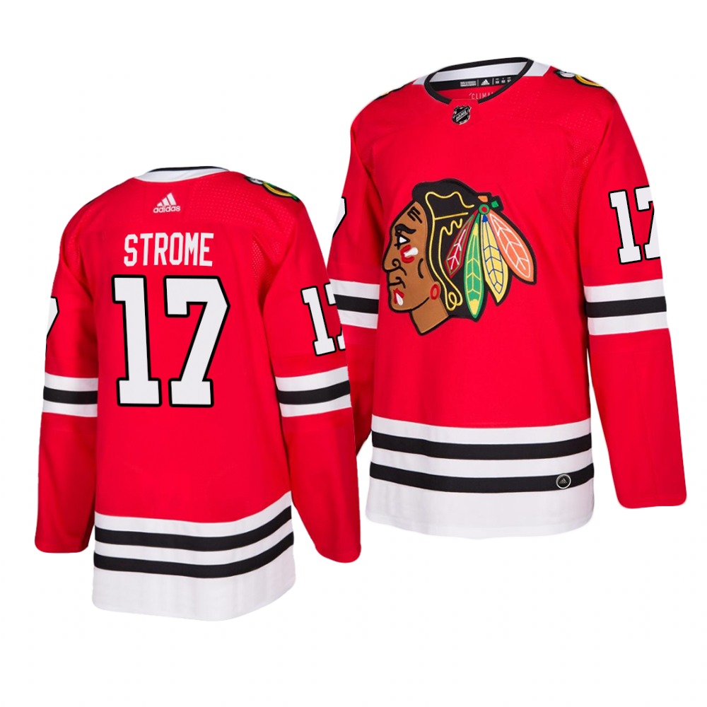 Chicago Blackhawks #17 Dylan Strome 2019-20 Adidas Authentic Home Red Stitched NHL Jersey Chicago Blackhawks #17 Dylan Strome 2019-20 Adidas Authentic Home Red Stitched NHL Jersey