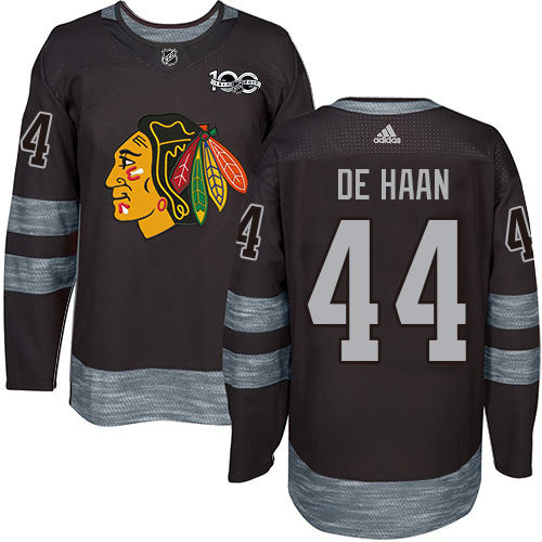 Adidas Blackhawks #44 Calvin De Haan Black 1917-2017 100th Anniversary Stitched NHL Jersey Adidas Blackhawks #44 Calvin De Haan Black 1917-2017 100th Anniversary Stitched NHL Jersey