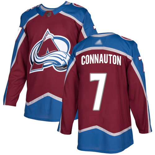 Adidas Avalanche #7 Kevin Connauton Burgundy Home Authentic Stitched NHL Jersey Adidas Avalanche #7 Kevin Connauton Burgundy Home Authentic Stitched NHL Jersey
