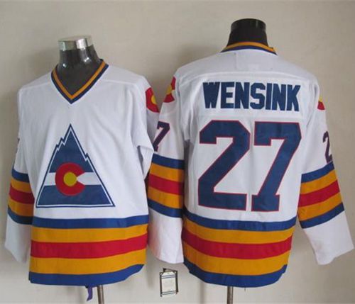 Avalanche #27 John Wensink White CCM Throwback Stitched NHL Jersey Avalanche #27 John Wensink White CCM Throwback Stitched NHL Jersey