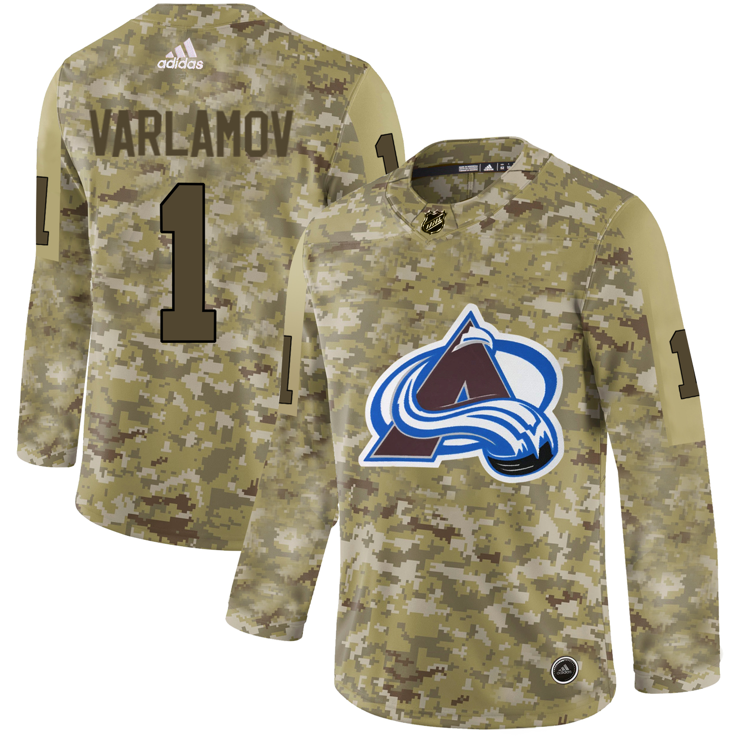 Adidas Avalanche #1 Semyon Varlamov Camo Authentic Stitched NHL Jersey Adidas Avalanche #1 Semyon Varlamov Camo Authentic Stitched NHL Jersey