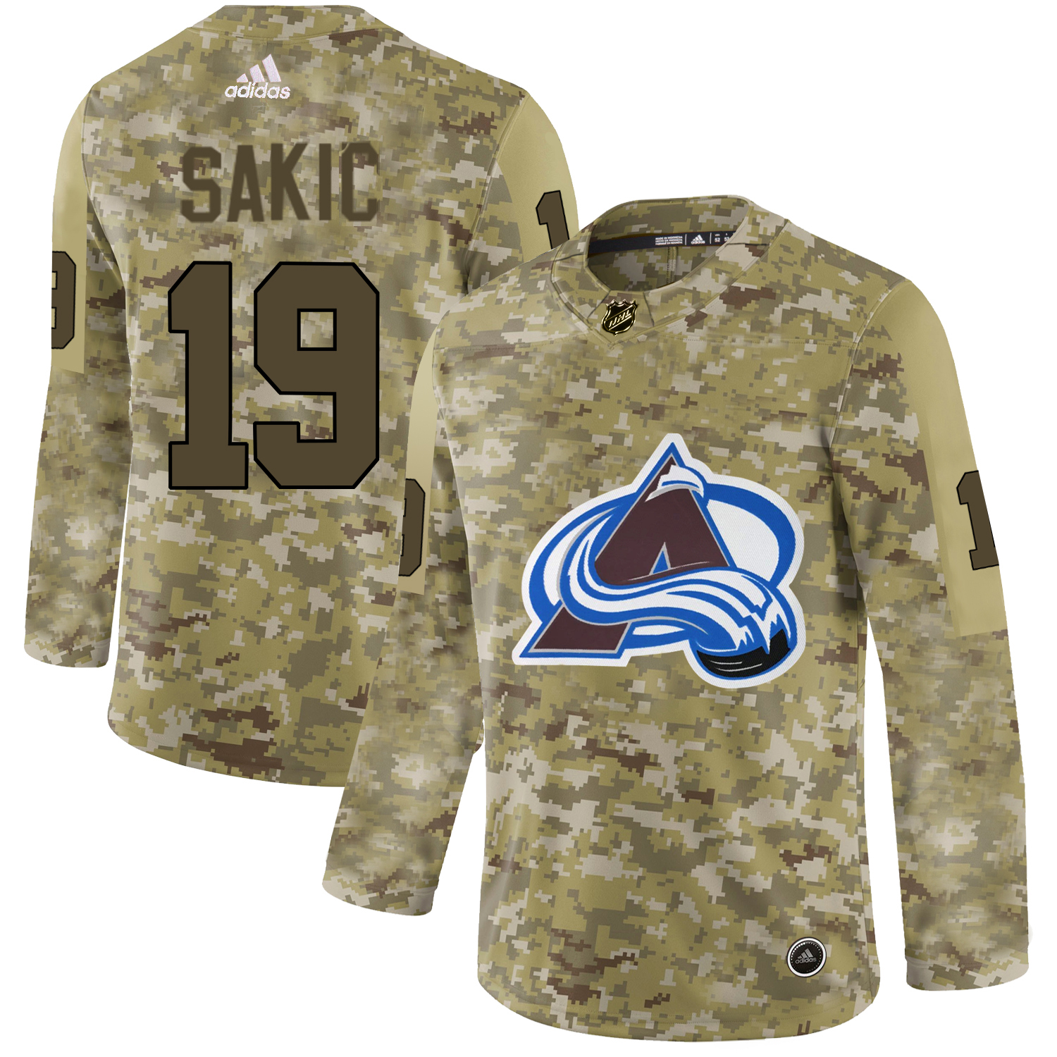 Adidas Avalanche #19 Joe Sakic Camo Authentic Stitched NHL Jersey Adidas Avalanche #19 Joe Sakic Camo Authentic Stitched NHL Jersey