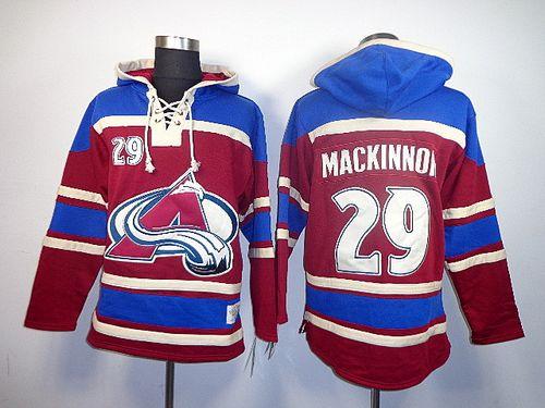 Avalanche #29 Nathan MacKinnon Red Sawyer Hooded Sweatshirt Stitched NHL Jersey Avalanche #29 Nathan MacKinnon Red Sawyer Hooded Sweatshirt Stitched NHL Jersey