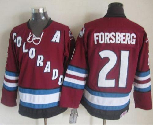 Avalanche #21 Peter Forsberg Red CCM Throwback Stitched NHL Jersey Avalanche #21 Peter Forsberg Red CCM Throwback Stitched NHL Jersey