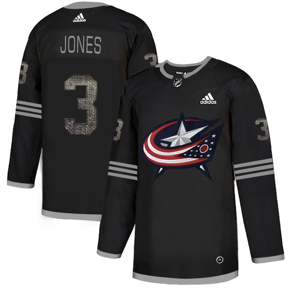 Adidas Blue Jackets #3 Seth Jones Black Authentic Classic Stitched NHL Jersey Adidas Blue Jackets #3 Seth Jones Black Authentic Classic Stitched NHL Jersey