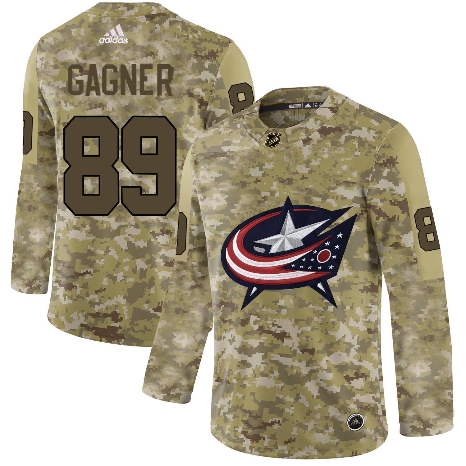 Adidas Blue Jackets #89 Sam Gagner Camo Authentic Stitched NHL Jersey Adidas Blue Jackets #89 Sam Gagner Camo Authentic Stitched NHL Jersey