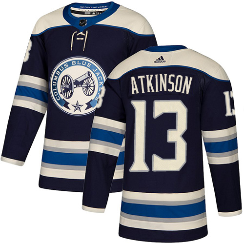 Adidas Blue Jackets #13 Cam Atkinson Navy Alternate Authentic Stitched NHL Jersey Adidas Blue Jackets #13 Cam Atkinson Navy Alternate Authentic Stitched NHL Jersey