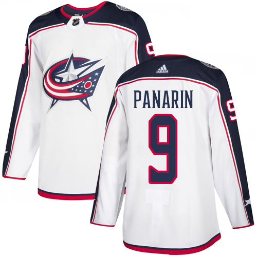 Adidas Blue Jackets #9 Artemi Panarin White Road Authentic Stitched NHL Jersey Adidas Blue Jackets #9 Artemi Panarin White Road Authentic Stitched NHL Jersey
