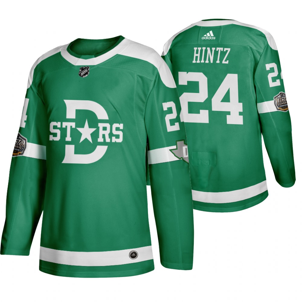 Adidas Dallas Stars #24 Roope Hintz Men's Green 2020 Winter Classic Retro NHL Jersey Adidas Dallas Stars #24 Roope Hintz Men's Green 2020 Winter Classic Retro NHL Jersey
