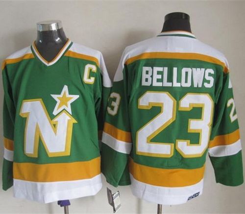 Stars #23 Brian Bellows Stitched Green CCM Throwback NHL Jersey Stars #23 Brian Bellows Stitched Green CCM Throwback NHL Jersey