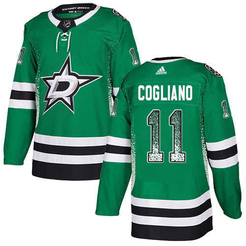 Adidas Stars #11 Andrew Cogliano Green Home Authentic Drift Fashion Stitched NHL Jersey Adidas Stars #11 Andrew Cogliano Green Home Authentic Drift Fashion Stitched NHL Jersey