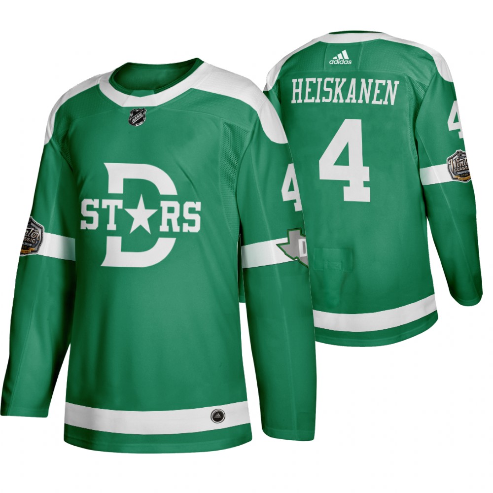 Adidas Dallas Stars #4 Miro Heiskanen Men's Green 2020 Winter Classic Retro NHL Jersey Adidas Dallas Stars #4 Miro Heiskanen Men's Green 2020 Winter Classic Retro NHL Jersey