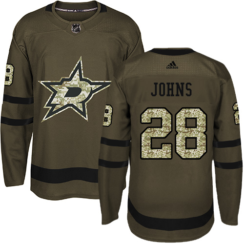 Adidas Stars #28 Stephen Johns Green Salute to Service Stitched NHL Jersey Adidas Stars #28 Stephen Johns Green Salute to Service Stitched NHL Jersey