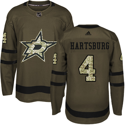Adidas Stars #4 Craig Hartsburg Green Salute to Service Stitched NHL Jersey Adidas Stars #4 Craig Hartsburg Green Salute to Service Stitched NHL Jersey